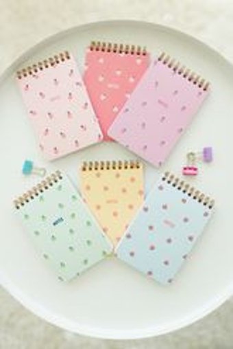 Matt Notebook Meyveler A6 Çizgili Spiralli Küçük Boy Çok Renkli 6'lı Set Not Defteri