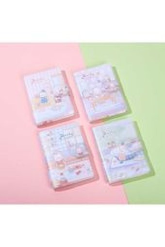 Kawaii Daily Diary A6 Çizgili Küçük Boy Çok Renkli Not Defteri