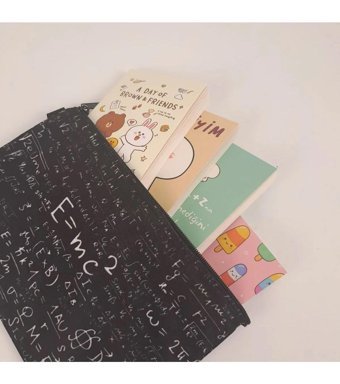 Kensey Gazete Sayfası Resimli A6 Çizgisiz Küçük Boy Çok Renkli 5'li Not Defteri