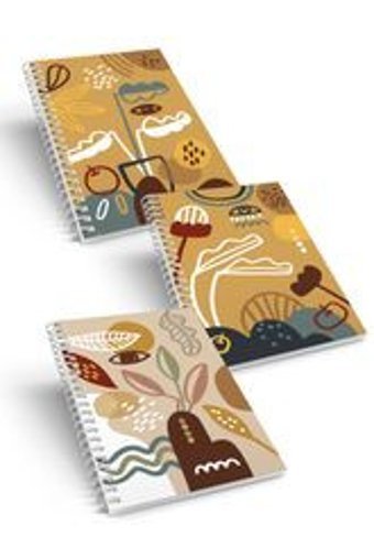 Conotes The Eyes Series A5 Çizgisiz Spiralli Orta Boy Sarı 3'lü Set Not Defteri