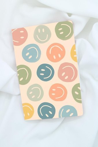 Anime Marketi Emoji A5 Çizgisiz Orta Boy Pembe Not Defteri