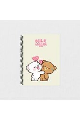 Tabby Design Milk And Mocha Bear A5 Çizgisiz Küçük Boy Çok Renkli Not Defteri