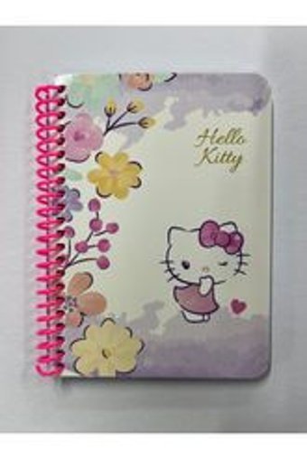 Keskin Color Hello Kitty A6 Çizgili Küçük Boy Beyaz Not Defteri