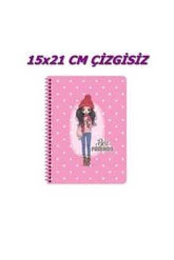 Keskin Color Best Friends B5 Çizgisiz Orta Boy Kırmızı Not Defteri