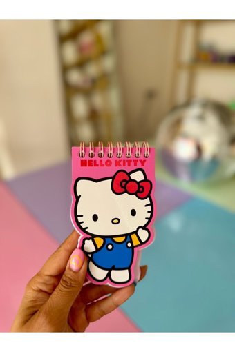 Sisa.Art Hello Kitty A6 Çizgisiz Küçük Boy Mor Not Defteri
