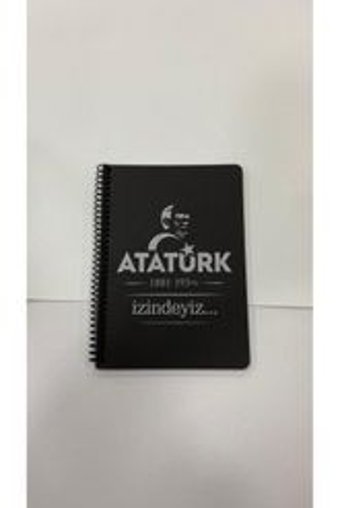 Tüftürük Atatürk A5 Çizgisiz Orta Boy Yeşil Not Defteri