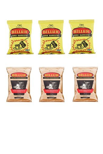 Billur Karışık Orta Kavrulmuş Türk Kahvesi 6x100 gr