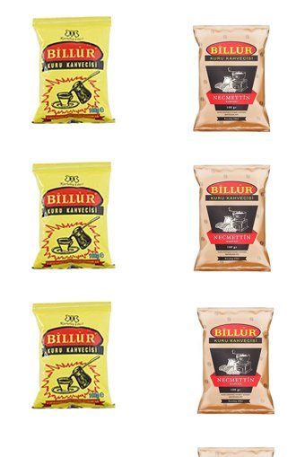 Billur Karışık Orta Kavrulmuş Türk Kahvesi 6x100 gr