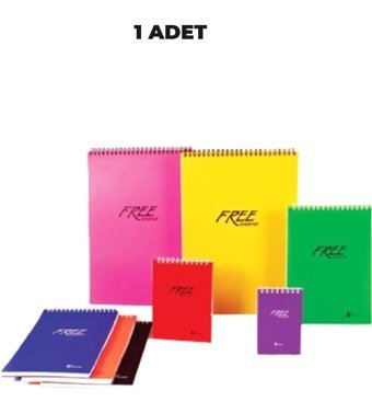 Keskin Free Office 145002-99 A4 Kareli Orta Boy Turuncu Not Defteri