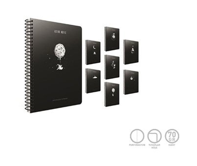 Gıpta Astro Notes A6 Çizgili Orta Boy Çok Renkli Not Defteri