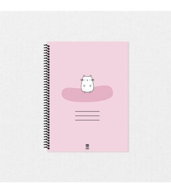 Tabby Design Sevimli Kedi A5 Çizgisiz Küçük Boy Çok Renkli Not Defteri