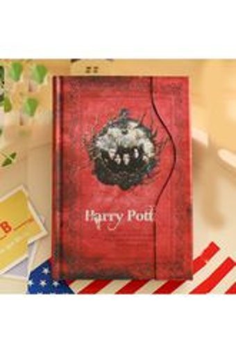 Narkissos Harry Potter A6 Çizgili Orta Boy Kırmızı Not Defteri