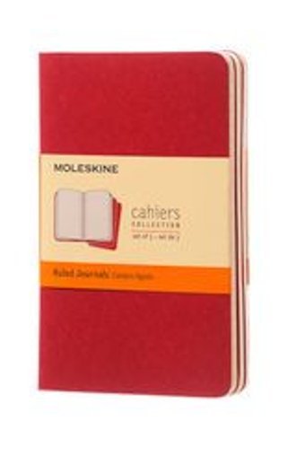Moleskine Cahier Pocket A6 Çizgili Küçük Boy Kırmızı 3'lü Not Defteri