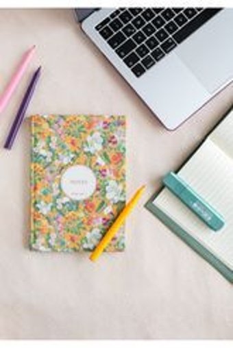 Hiddenpaperco Çiçek A5 Çizgili Orta Boy Sarı Not Defteri