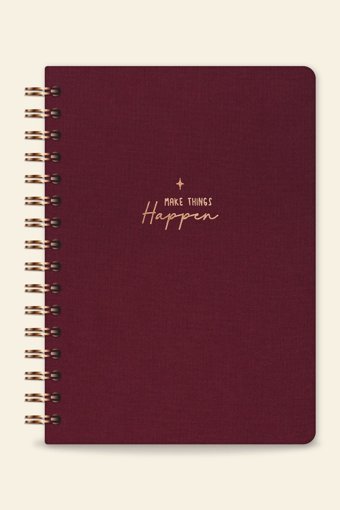 Paperora A5 Noktalı Orta Boy Bordo Not Defteri