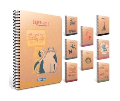 Gıpta Craft Notes A6 Çizgili Orta Boy Turuncu Not Defteri