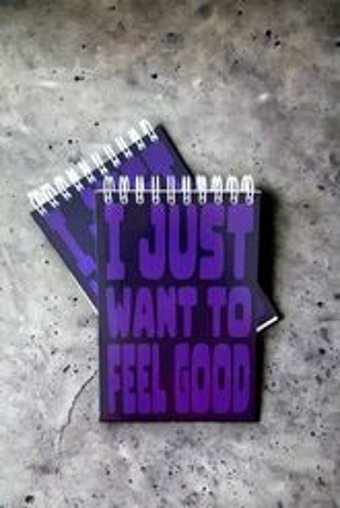 Creative Crush Co. I Just Wan'T To Feel Good A6 Çizgisiz Küçük Boy Mor Not Defteri