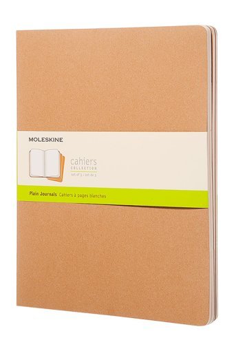 Moleskine Cahier A3 Çizgisiz Büyük Boy Beyaz 3'lü Not Defteri