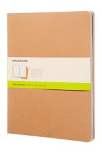 Moleskine Cahier A3 Çizgisiz Büyük Boy Beyaz 3'lü Not Defteri