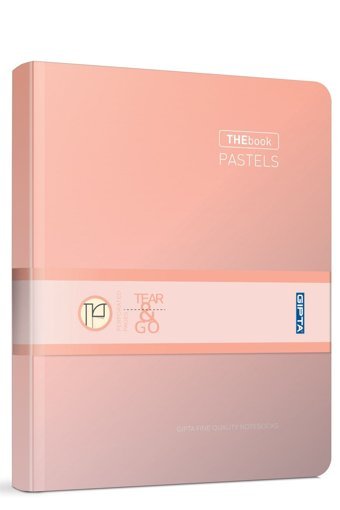 Gıpta The Book Pastel A4 Kareli Büyük Boy Somon Not Defteri