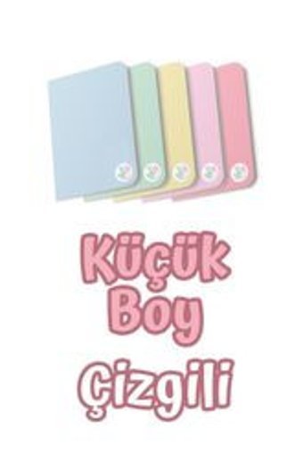 İmabook A6 Çizgili Düz Küçük Boy Çok Renkli 5'li Set Not Defteri