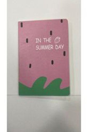 Tüftürük In The Summer Day A5 Çizgili Orta Boy Çok Renkli Not Defteri