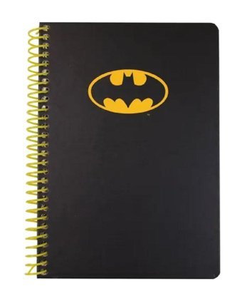 Mabbels Batman A5 Çizgili Orta Boy Siyah Not Defteri