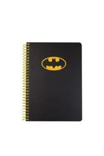 Mabbels Batman A5 Çizgili Orta Boy Siyah Not Defteri