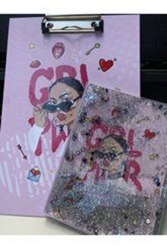 Kalici Egitim Emel Hoca A5 Çizgili Düz Orta Boy Pembe Set Not Defteri