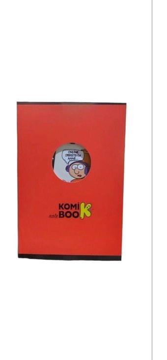 Paklon A7 Kareli Küçük Boy Kırmızı Not Defteri