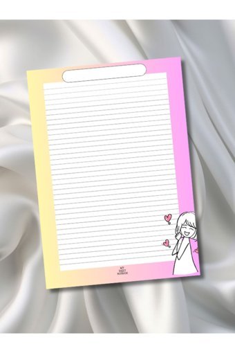 My Daily Notbook A4 Renkli Orta Boy Çok Renkli Not Defteri