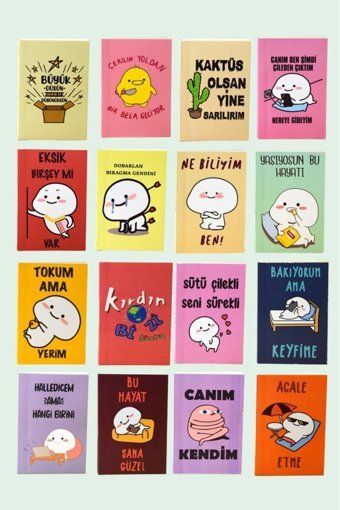 Kids Like A6 Çizgisiz Küçük Boy Kahverengi 6'lı Not Defteri