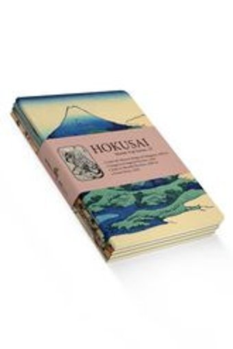 Retronote Hokusai A5 Çizgisiz Düz Orta Boy Sarı 4'lü Set Not Defteri