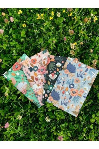 Anka Design A5 Çizgisiz Düz Orta Boy Çok Renkli 4'lü Set Not Defteri