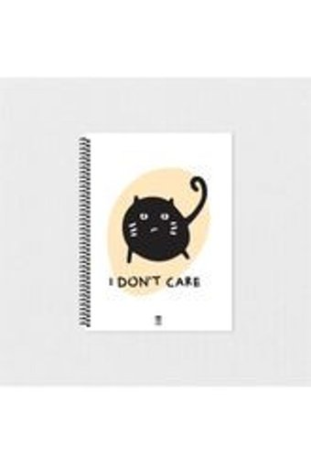 Tabby Design Kızgın Kedi A5 Çizgisiz Küçük Boy Çok Renkli Not Defteri
