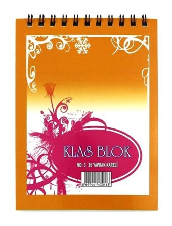 Klas A7 Renkli Büyük Boy Çok Renkli Not Defteri