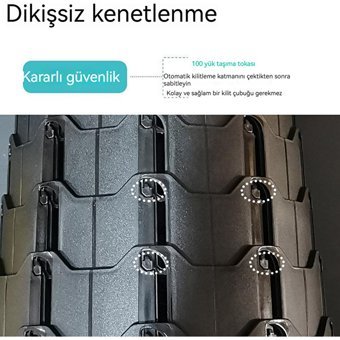 Oloey Plastik Katlanır Kamp Taburesi Mavi