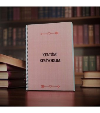 Algitsin Pembe Kalpli A4 Kareli Büyük Boy Pembe Not Defteri