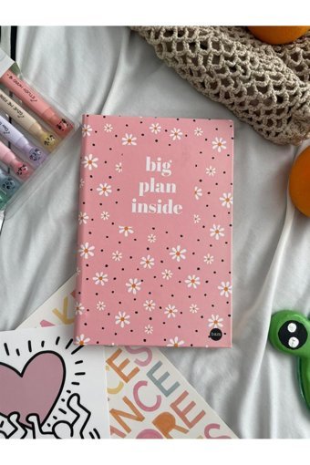 Planet Butik Big Plan Inside A5 Çizgisiz Büyük Boy Çok Renkli Not Defteri