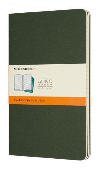 Moleskine Cahier Large A5 Çizgili Orta Boy Kırmızı 3'lü Not Defteri