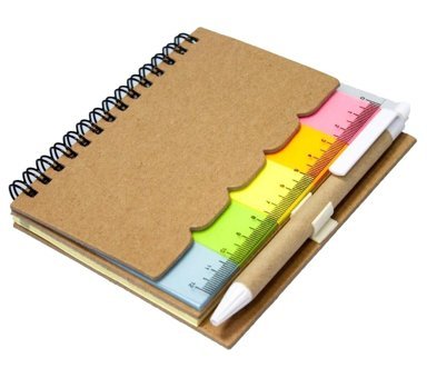 Paste Notes A6 Çizgili Spiralli Küçük Boy Kahverengi Set Not Defteri