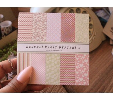 Akcepazar Vintage A6 Çizgili Orta Boy Çok Renkli Not Defteri
