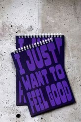 Creative Crush Co. I Just Wan'T To Feel Good A5 Çizgisiz Orta Boy Mor Not Defteri