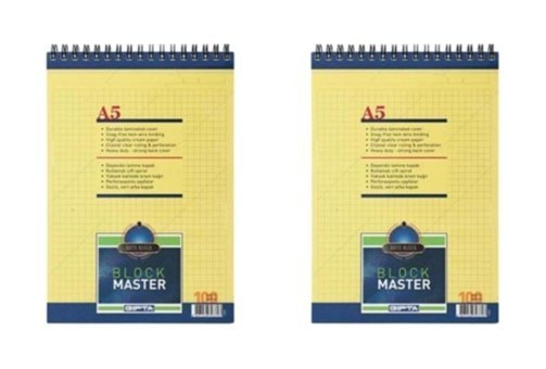 Gıpta Blok Master A5 Kareli Orta Boy Turuncu 2'li Not Defteri