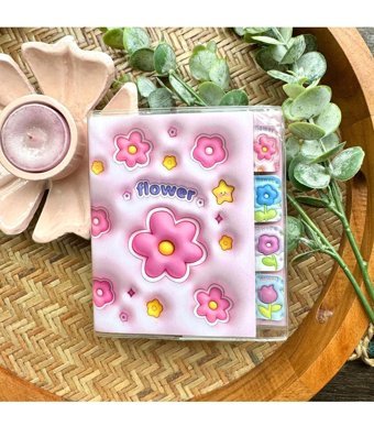 Kawaii A6 Çizgili Küçük Boy Çok Renkli Not Defteri