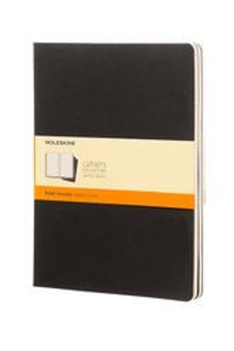 Moleskine Cahier A5 Çizgili Büyük Boy Siyah 3'lü Not Defteri