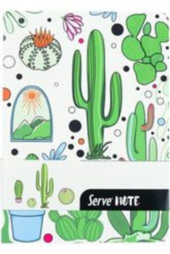 Serve Note A5 Çizgili Orta Boy Yeşil Not Defteri