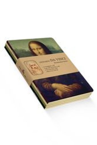 Retronote Da Vinci A6 Çizgisiz Düz Küçük Boy Kahverengi 4'lü Set Not Defteri