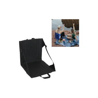 Ykd Store Sırtlıklı Polyester Katlanır Kamp Taburesi Siyah