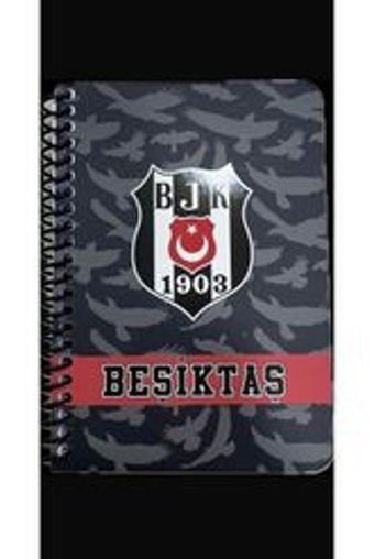 Karinabest Beşiktaş A6 Çizgili Küçük Boy Siyah Not Defteri